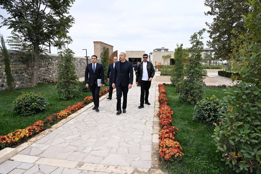 Ilham Aliyev attended inauguration of Imarat Complex in Aghdam following its restoration