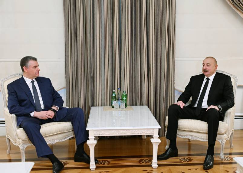 Ilham Aliyev received leader of faction of Liberal Democratic Party in the Russian State Duma