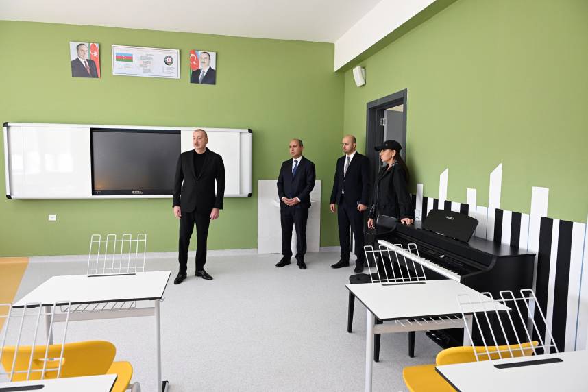 Ilham Aliyev attended the opening of the Mehdi Mehdizade Secondary School in Jabrayil