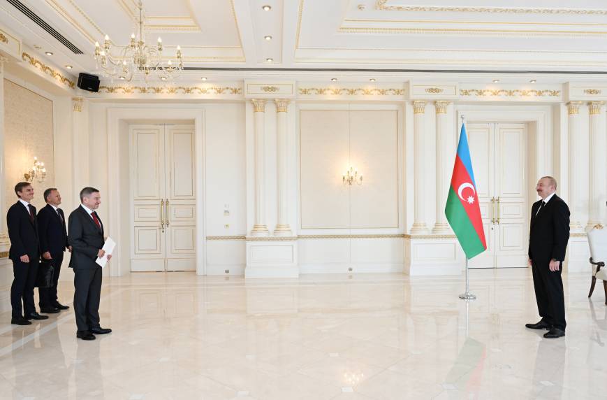 Ilham Aliyev received credentials of incoming ambassador of Denmark to Azerbaijan