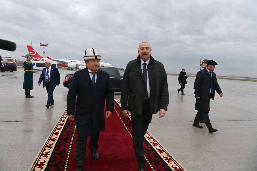 Ilham Aliyev concluded visit to Kyrgyzstan