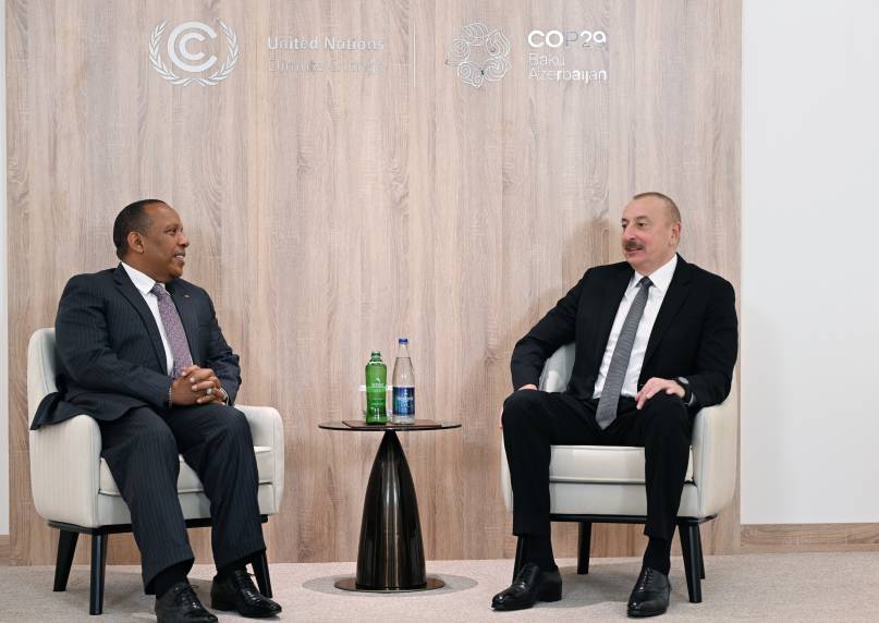 Ilham Aliyev met with Prime Minister of the Democratic Republic of Sao Tome and Principe