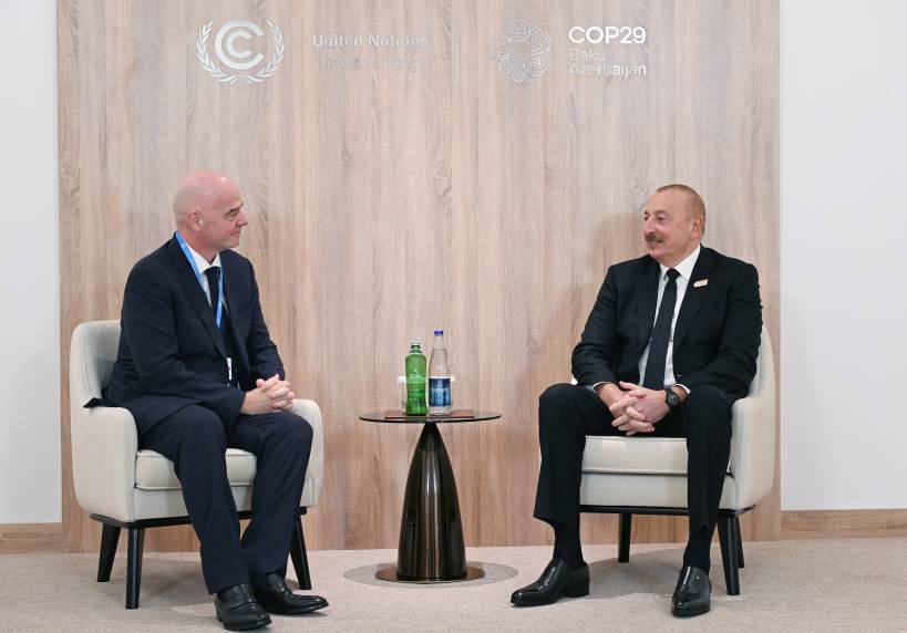 Ilham Aliyev met with FIFA President Gianni Infantino