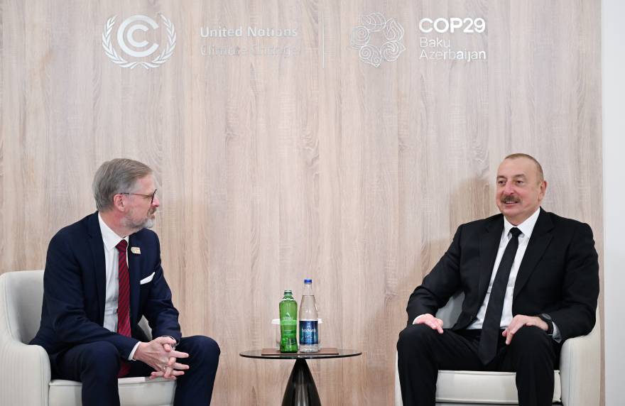 Ilham Aliyev met with Prime Minister of the Czech Republic