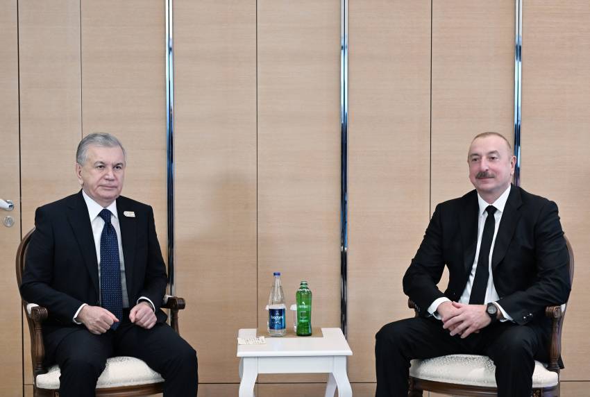 Ilham Aliyev met with President of Uzbekistan Shavkat Mirziyoyev