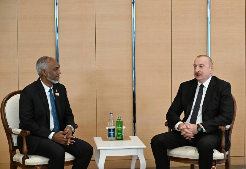 Ilham Aliyev met with President of the Maldives