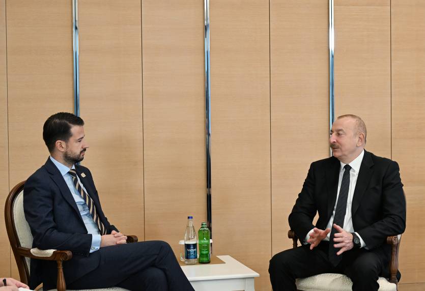 Ilham Aliyev met with President of Montenegro