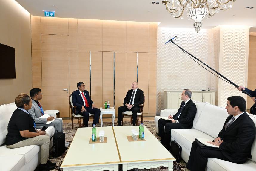 Ilham Aliyev met with President of Palau