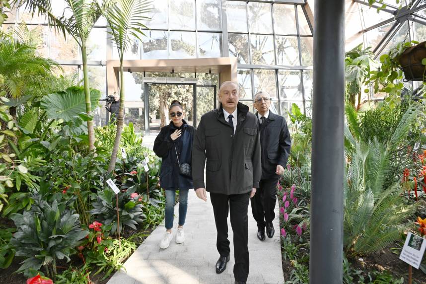 Ilham Aliyev attended inauguration of Central Botanical Garden