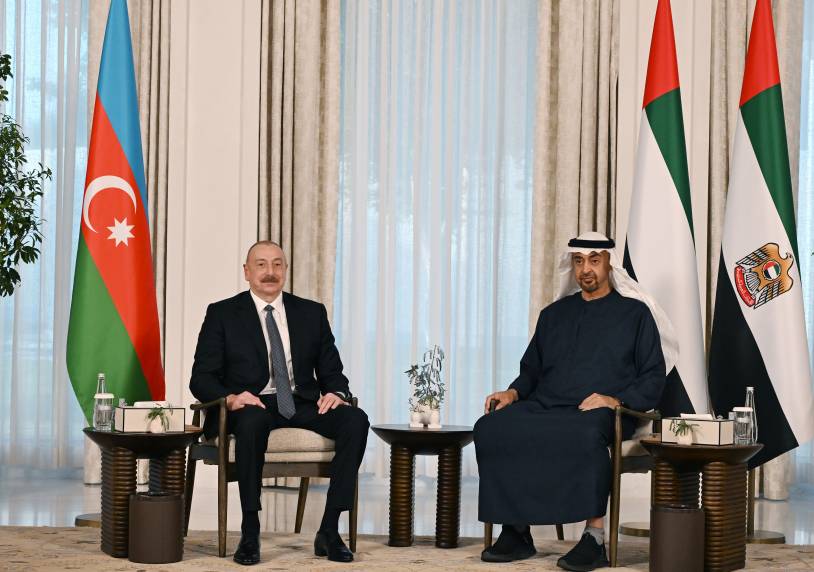 President of Azerbaijan Ilham Aliyev met with President of United Arab Emirates in Abu Dhabi