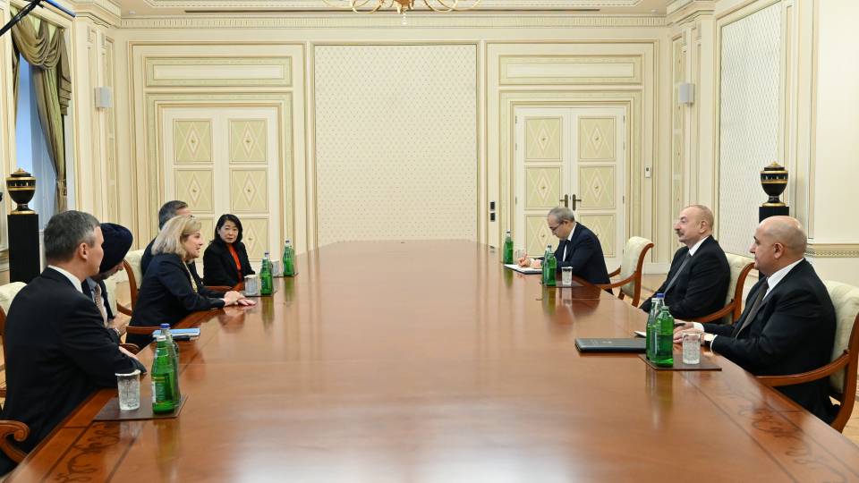 Ilham Aliyev received CEO and President of Franklin Templeton Jenny Johnson