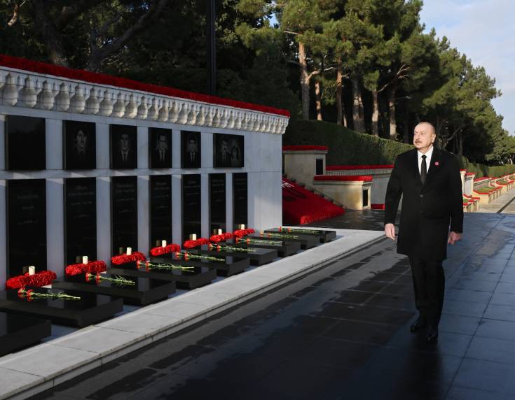 Ilham Aliyev paid tribute to 20 January martyrs