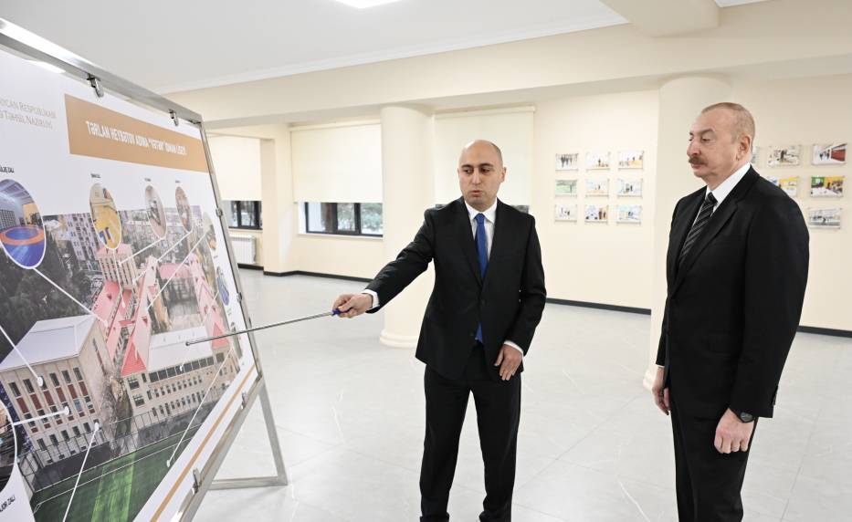 Ilham Aliyev reviewed conditions at “Vatan” Sports Lyceum after reconstruction