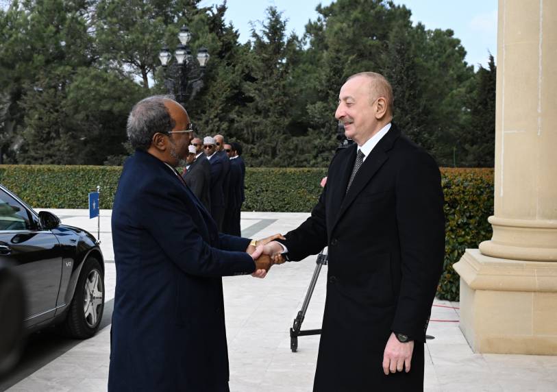 Official welcome ceremony was held for President of Somalia Hassan Sheikh Mohamud