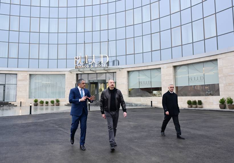 Ilham Aliyev attended opening of Bulud Hotel in Khankendi