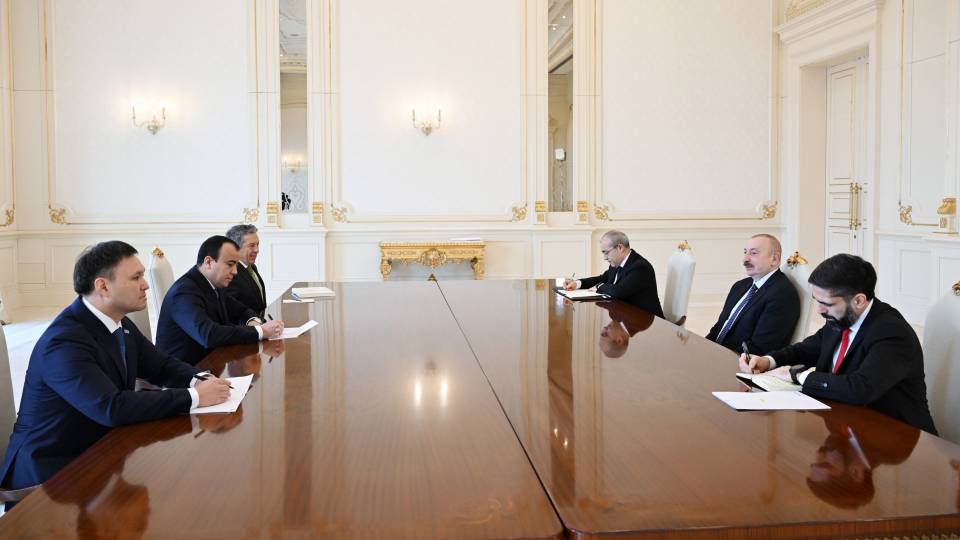 Ilham Aliyev received heads of "Tatneft," "KazMunayGas," and "Uzbekneftegaz"