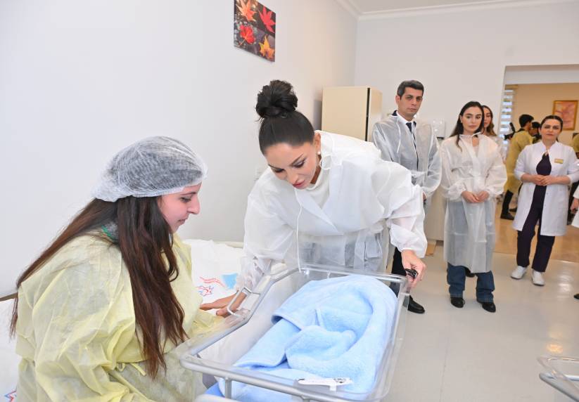 First Vice-President Mehriban Aliyeva visited Perinatal Center of Ganja City United Hospital