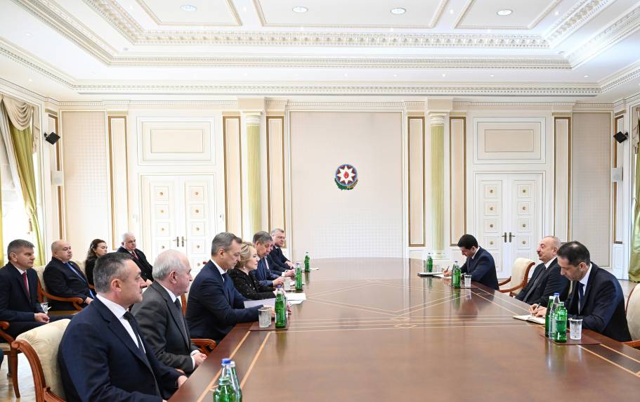 Ilham Aliyev received delegation led by Speaker of Federation Council of Federal Assembly of Russia