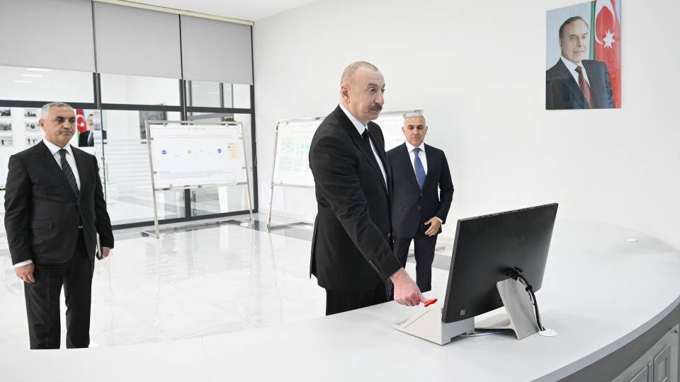 Ilham Aliyev attended inauguration of “Khojaly" substation and Digital Control Center owned by “Azerishig” OJSC