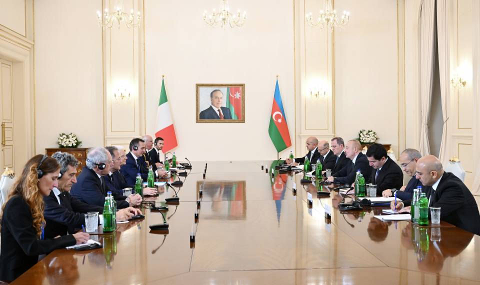Ilham Aliyev held expanded meeting with President of Italy Sergio Mattarella