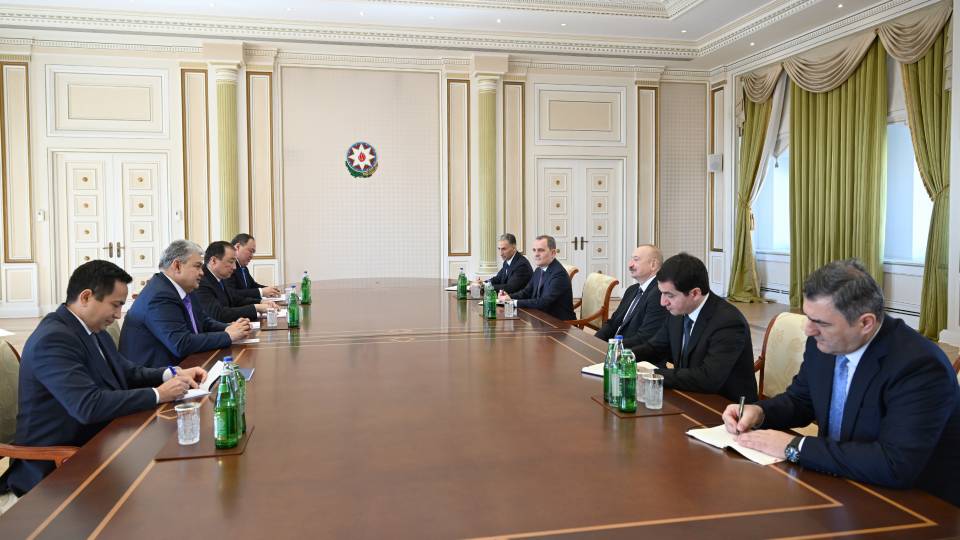 Ilham Aliyev received Ministers of Foreign Affairs and Transport of Kazakhstan