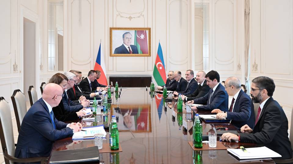 Ilham Aliyev held expanded meeting with Prime Minister of the Czech Republic in Gabala