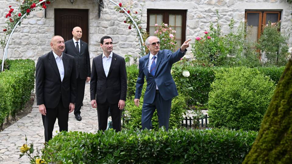 Ilham Aliyev and Serdar Berdimuhamedov visited Bulbul’s House-Museum in Shusha