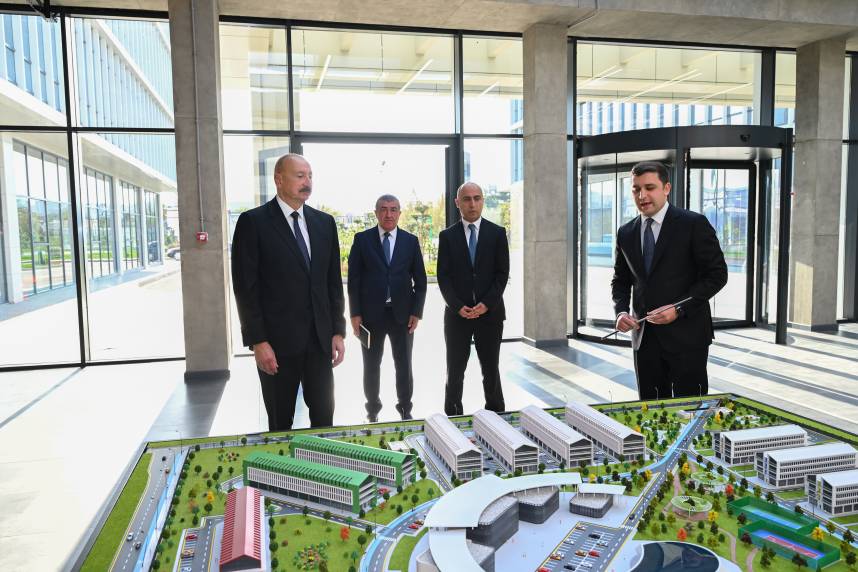 İlham Əliyev “SABAH.city” innovasiya şəhərciyinin birinci mərhələsinin açılışında iştirak edib