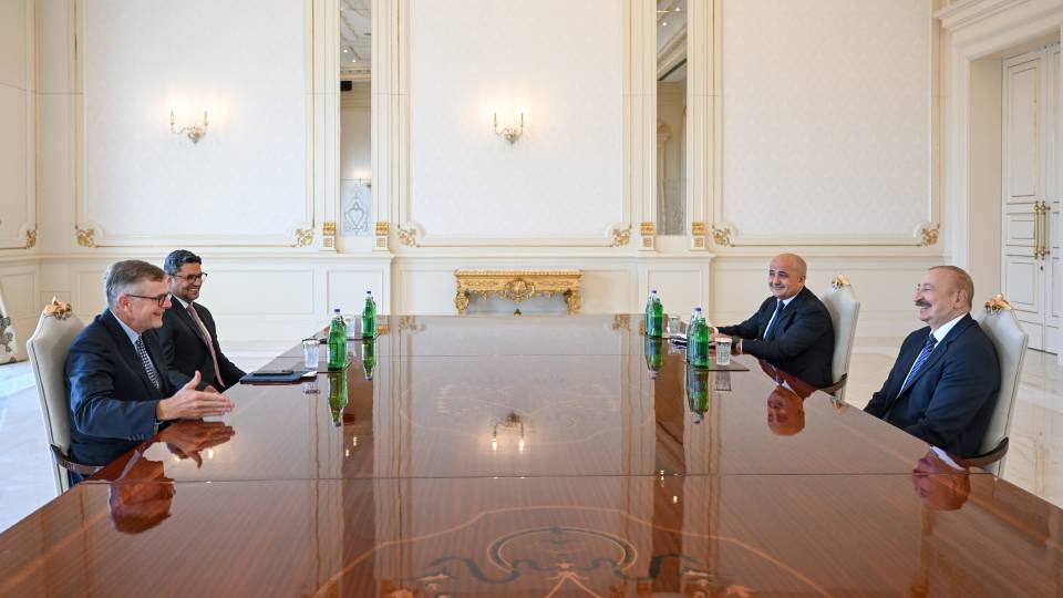 Ilham Aliyev received Chairman and CEO of Neuberger Berman