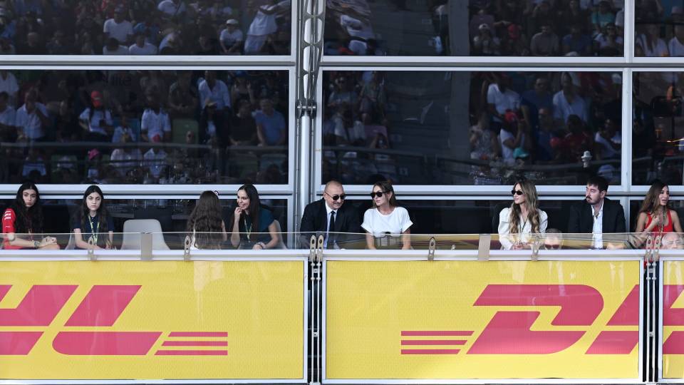 Ilham Aliyev and First Lady Mehriban Aliyeva watched main race of Formula 1 Azerbaijan Grand Prix