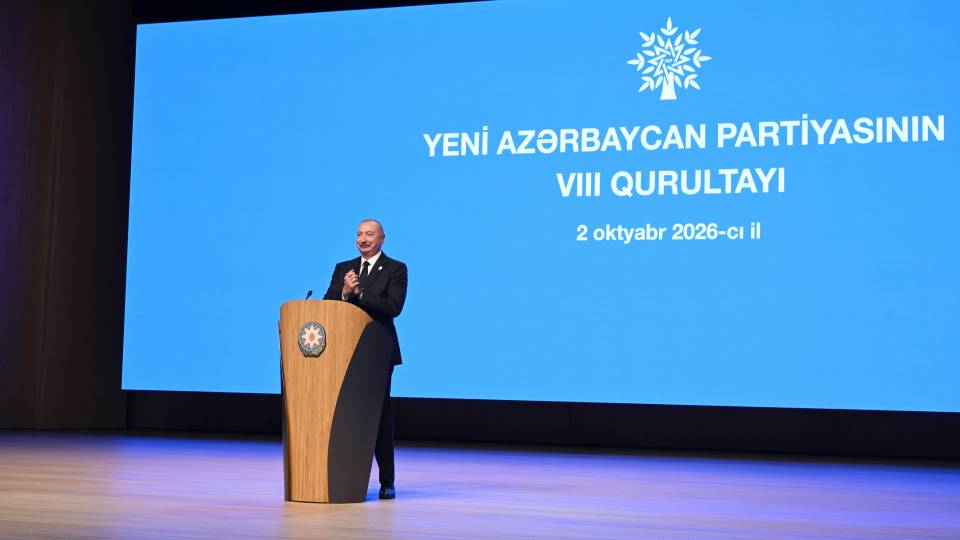 Yeni Azərbaycan Partiyasının VIII Qurultayı keçirilir