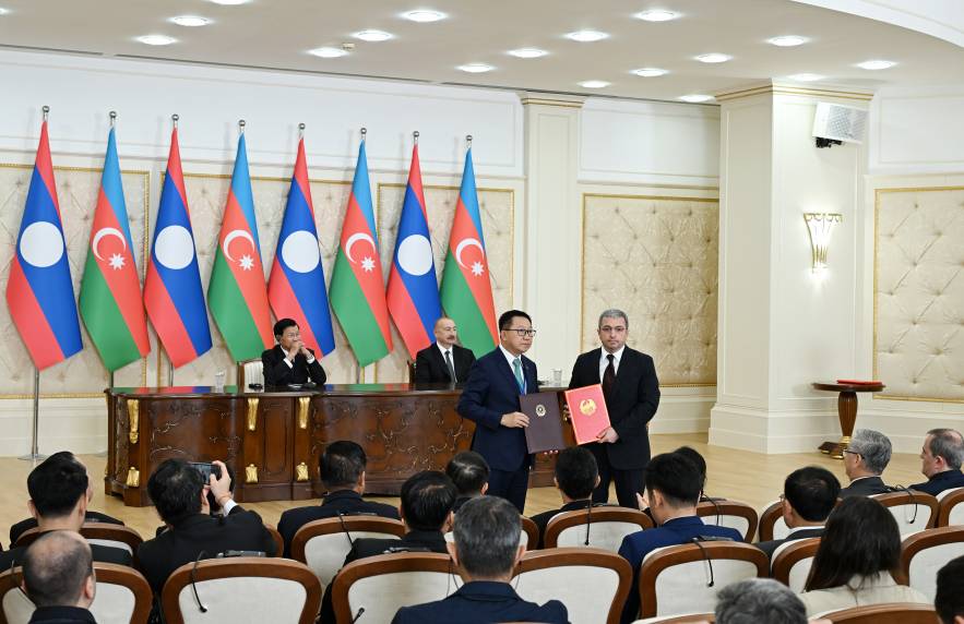 Azərbaycan ilə Laos arasında Birgə Bəyanat qəbul olunub və sənədlər mübadilə edilib